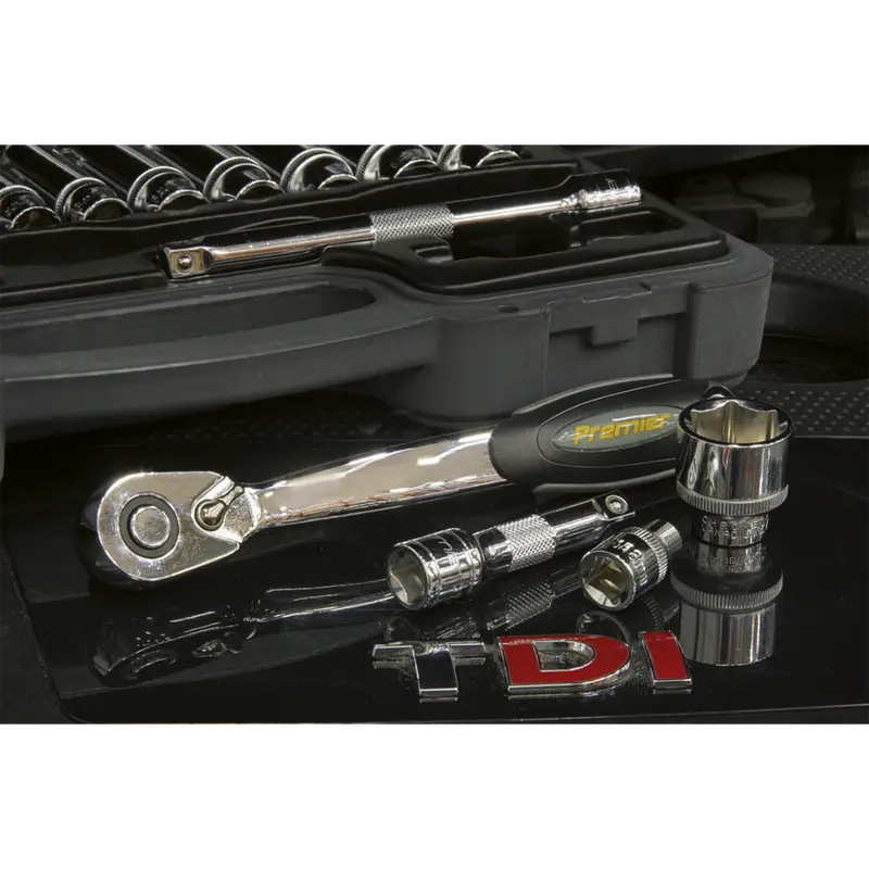 Socket Set 38Pc 3-8"Sq Drive 6Pt Walldrive® Metric 1