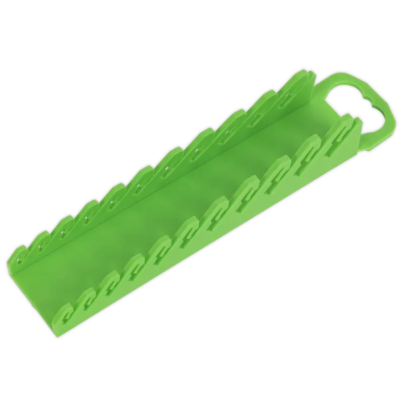 Spanner Rack Capacity 10 Stubby Spanners Hi-Vis Green 1