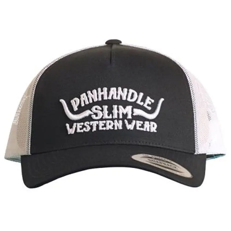 Su40x06255 Panhandle Slim Steer Horns Snapback Cap - Black 1