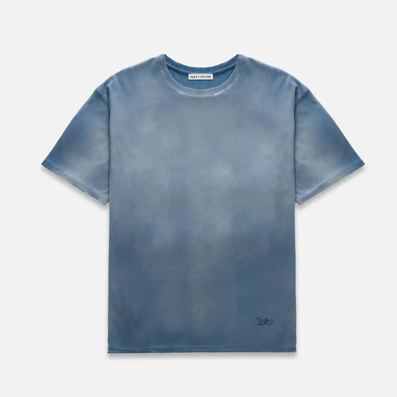 Sun Faded Workwear Washed Navy T-Shirt 1