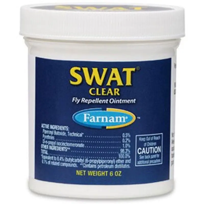 Swat Fly Repellent Clear Ointment For Horses- 6 Oz 1