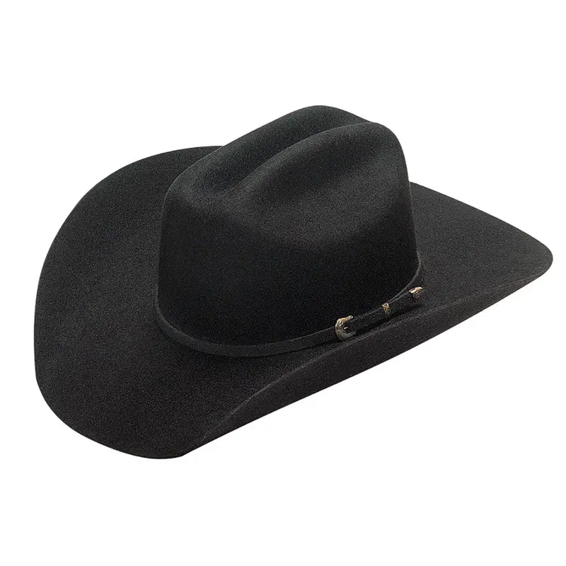 T7101001 Twister Dallas Wool Western Cowboy Hat Black 1