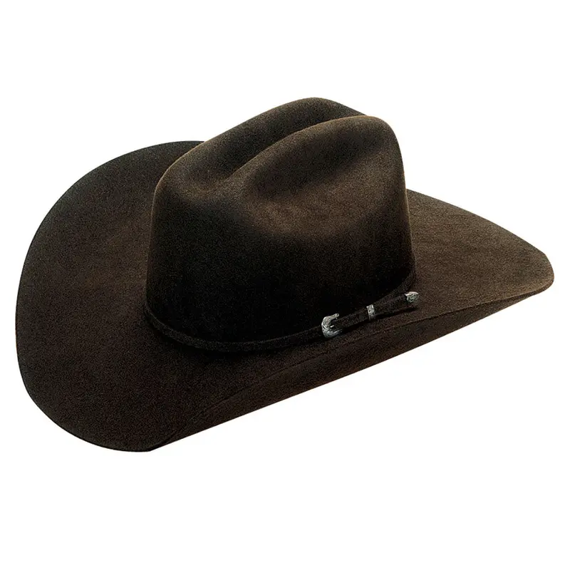 T7101047 Twister Dallas Wool Western Cowboy Hat - Chocolate 1