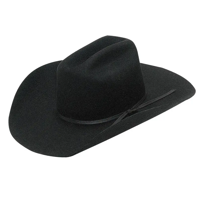 T7234001 Twister Junior Wool Cowboy Hat Black 1