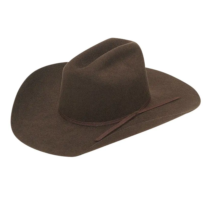 T7234047 Twister Junior Chocolate Wool Western Cowboy Hat 1