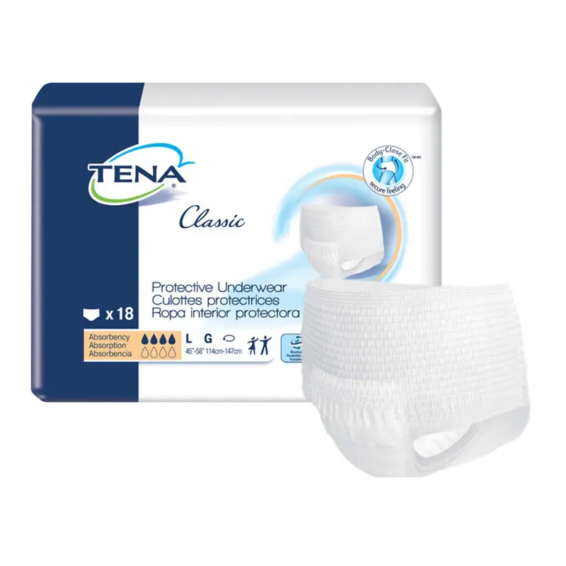 Tena Classic Protective Incontinence Underwear 45"- 58", Moderate Absorbency, Unisex, Large 1