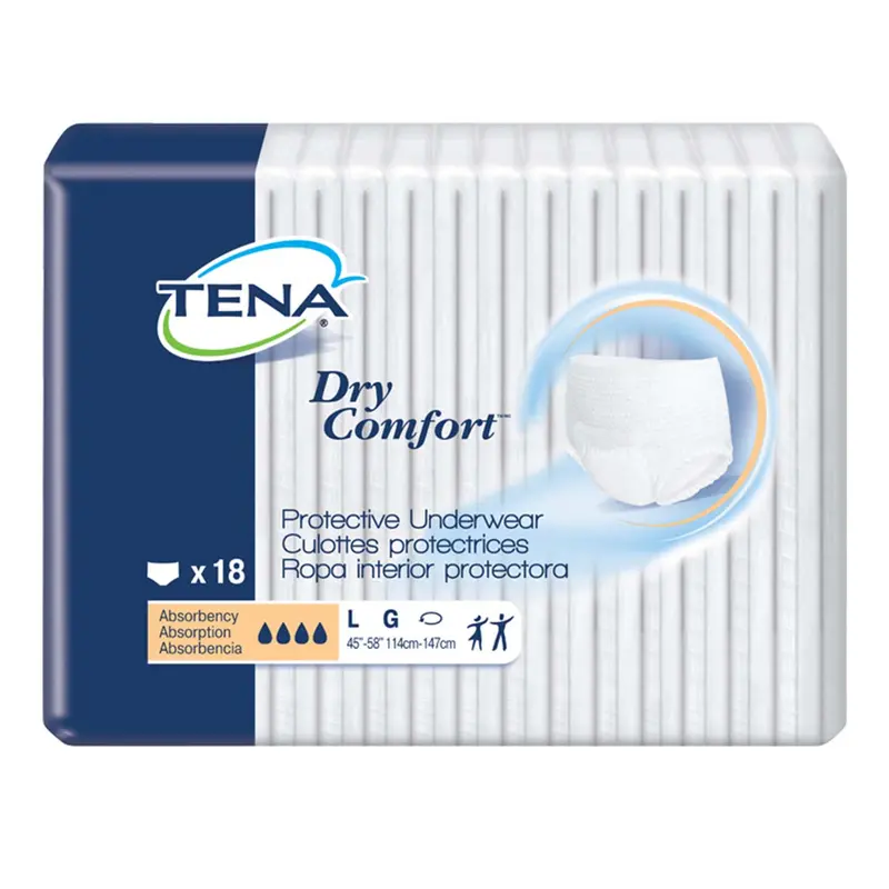 Tena Dry Comfort Protective Incontinence Underwear 45"- 58", Moderate Absorbency, Unisex, Large 1