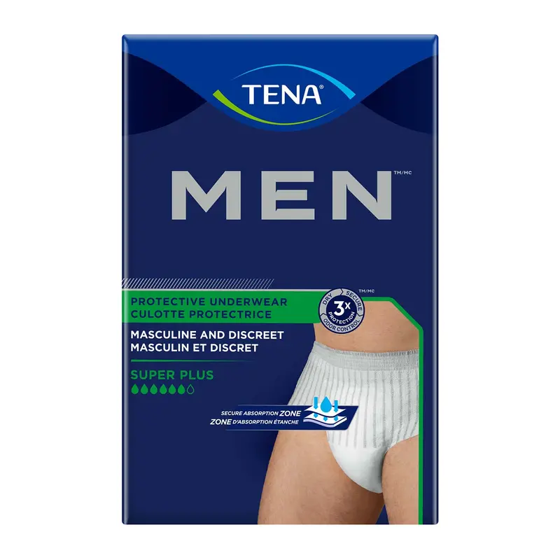 Tena Men Protective Incontinence Underwear Super Plus Absorbency, Heavy Absorbency, Small/Medium 1