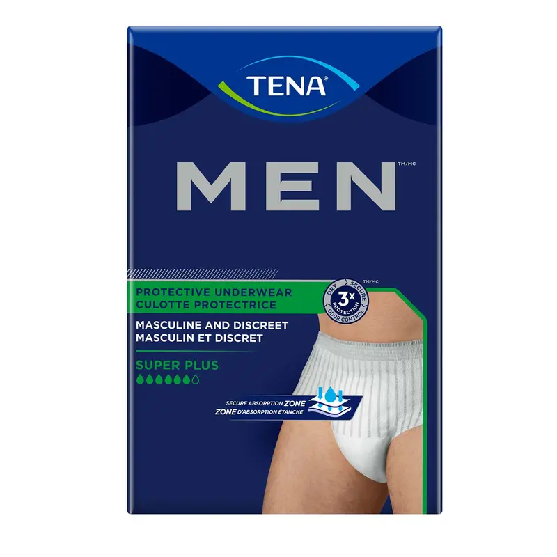 Tena Men Protective Incontinence Underwear Super Plus Absorbency, Large/X-Large 1
