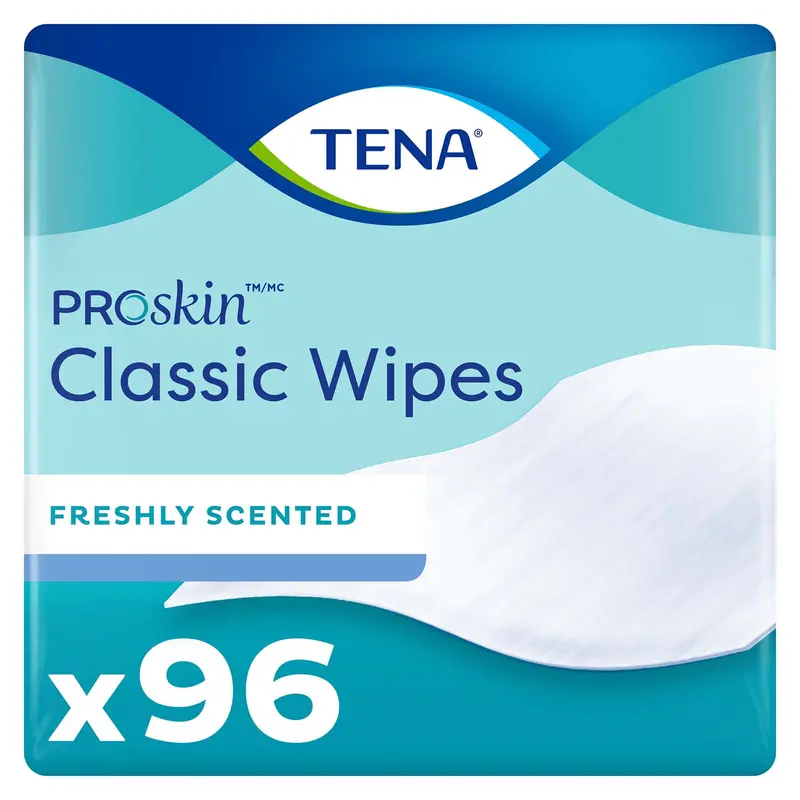 Tena Proskin Classic Washcloth, Premoistened Wipe, Scented, 96 Count 1