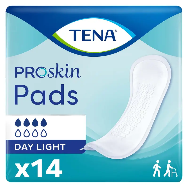 Tena Proskin Day Light Incontinence Pad 13", Light Absorbency, Unisex 1