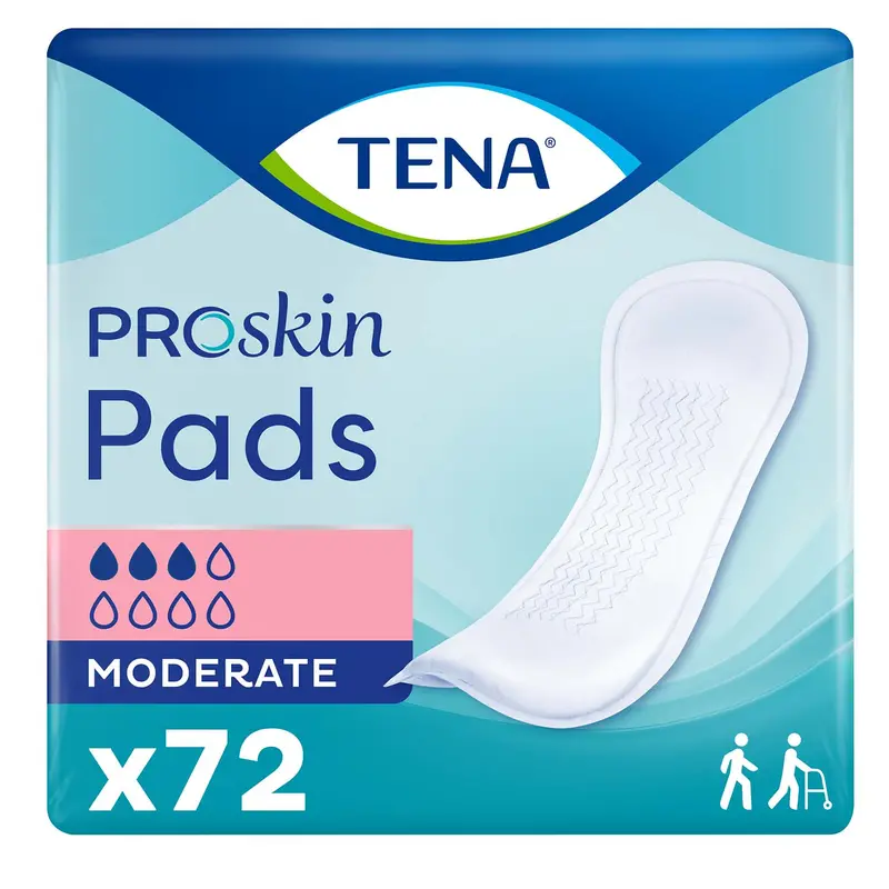 Tena Proskin Moderate Absorbent Pads For Women 11", Regular Length 1