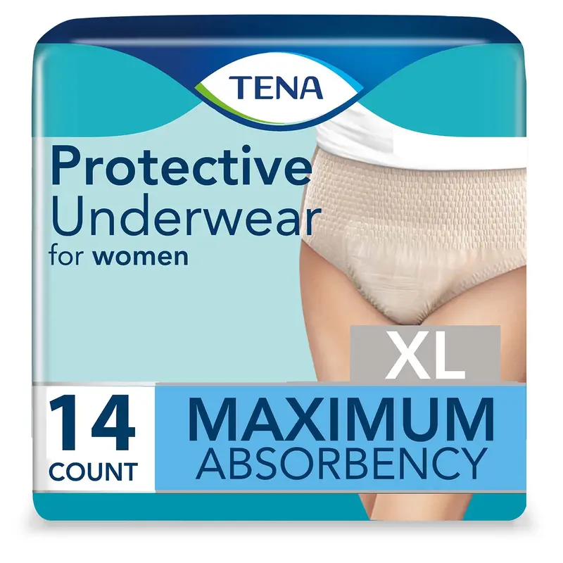 Tena Proskin Protective Incontinence Underwear For Women 55"- 66", Moderate Absorbency, X-Large 1