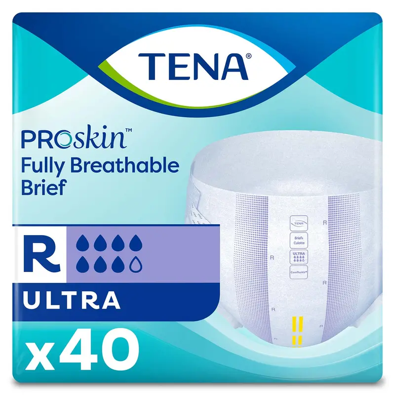 Tena Proskin Ultra Incontinence Brief 40"- 50", Heavy Absorbency, Unisex, Regular 1