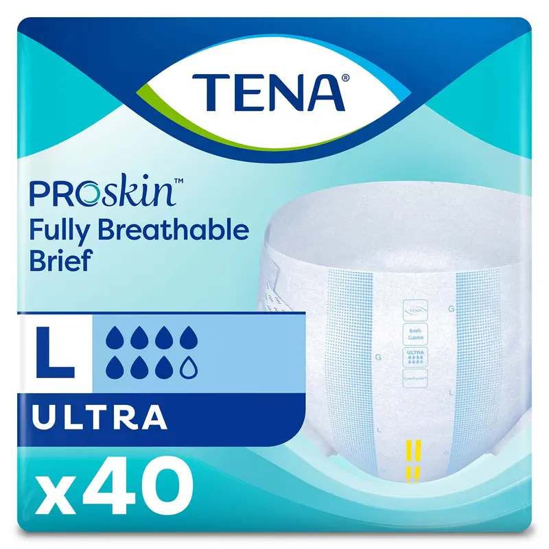 Tena Proskin Ultra Incontinence Brief 48"- 59", Heavy Absorbency, Unisex, Large 1
