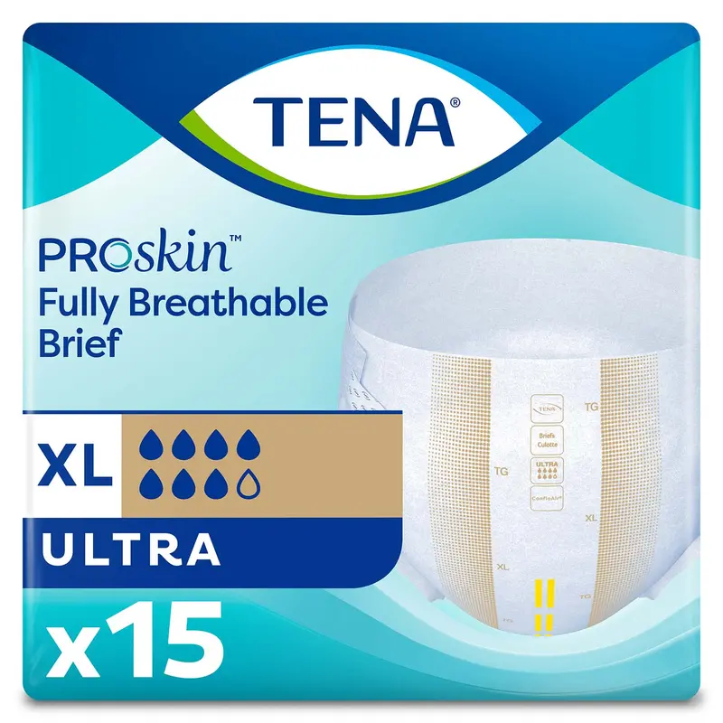 Tena Proskin Ultra Incontinence Brief 60"- 64", Heavy Absorbency, Unisex, X-Large 1