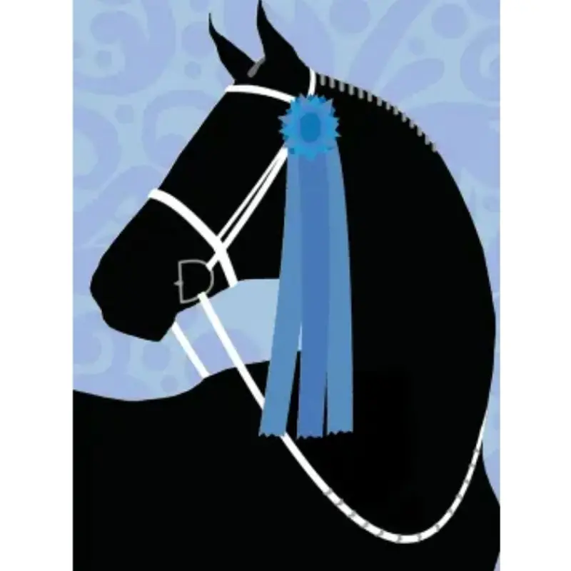 Thank You Card - Horse, Dee Bit & Ribbon! 1