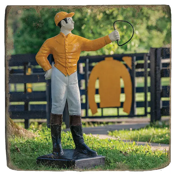 The Tradition Continues Motto Marble Coaster 1