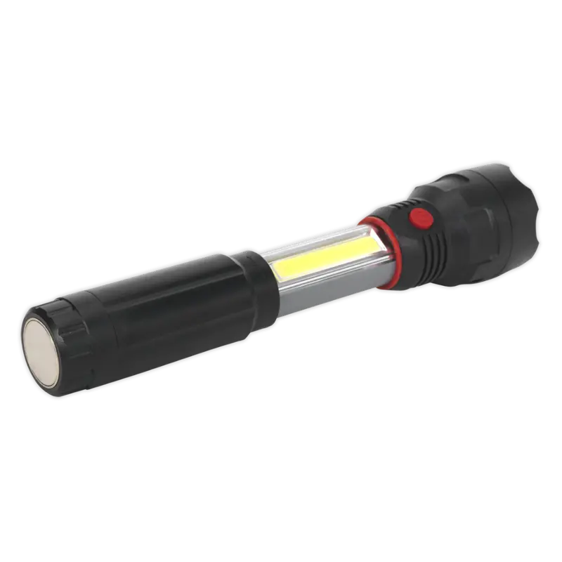 Torch-Inspection Light 3W Led + 3W Cob Led 4 X Aaa Cell 1