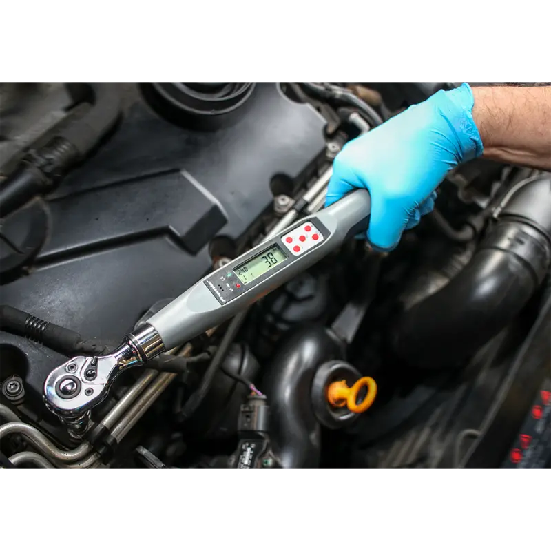 Torque Wrench Digital 3-8"Sq Drive 2-24Nm(1.48-17.70Lb.Ft) 1