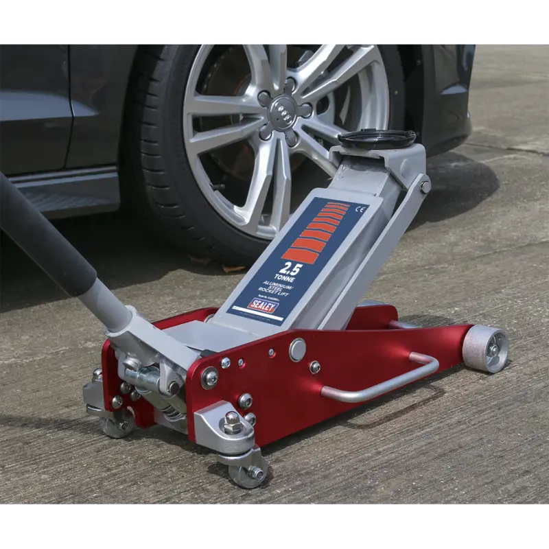 Trolley Jack 2.5Tonne Aluminium-Steel Rocket Lift 1