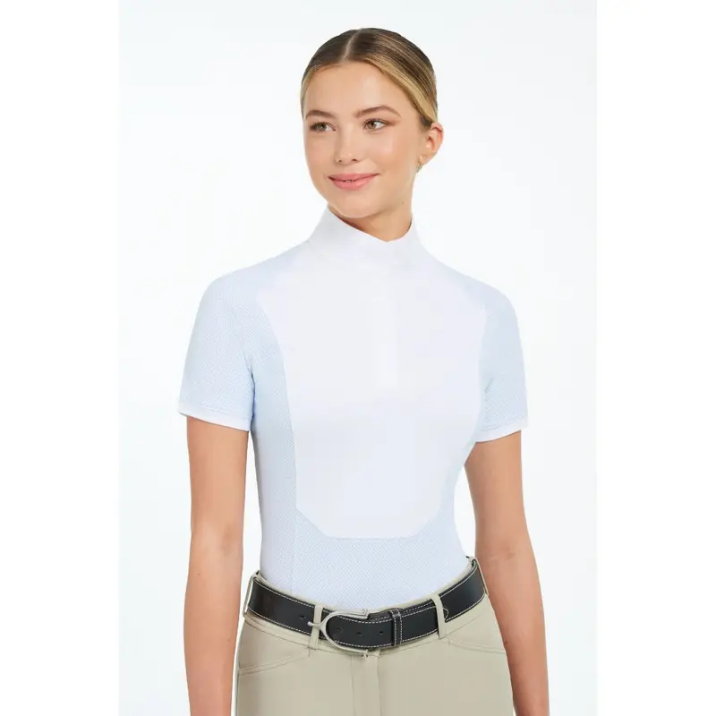 Tsa851 Rj Classics Women's Tessa Short Sleeve English Show Shirt - Blue Ring Print 1