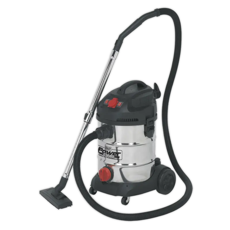 Vacuum Cleaner Industrial 30Ltr 1400W-230V Stainless Drum Auto Start 1