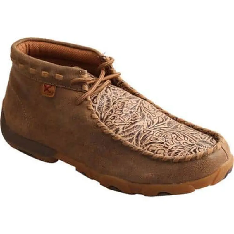 Wdm0080 Twisted X Women’S Driving Moccasins – Bomber/Nude Print 1