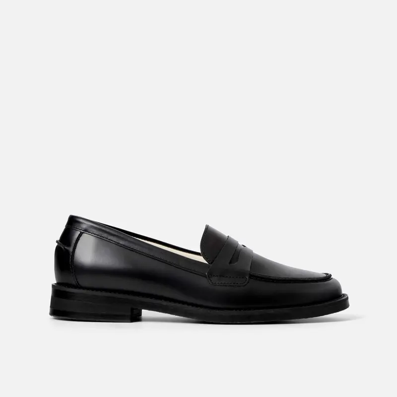 Wilde Black Penny Loafer - Women's 1
