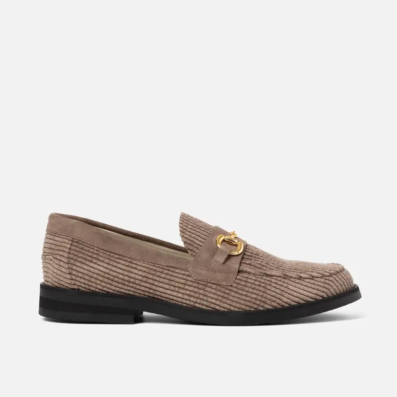 Wilde Brown Corduroy Bit Loafer - Men's 1