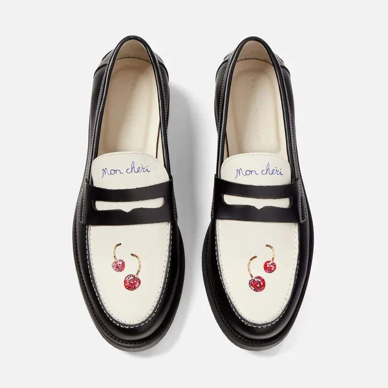 Wilde Swarovski Crystals Cherry Penny Loafer - Men's 1