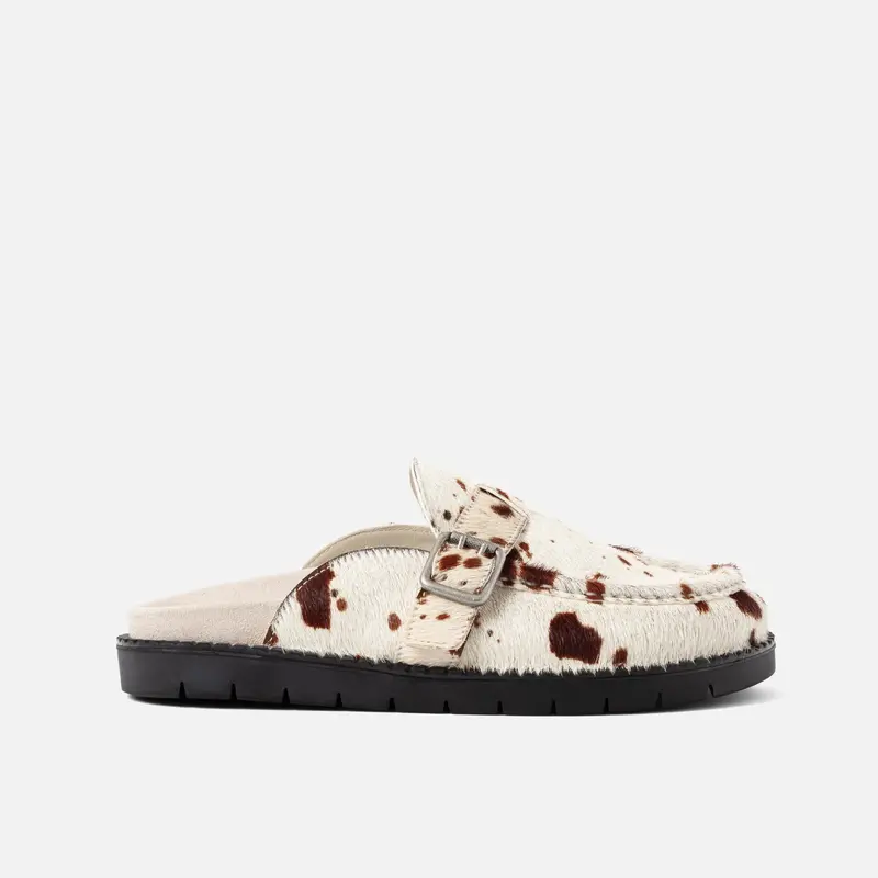 Winston Brown Cow Mule - Women's 1
