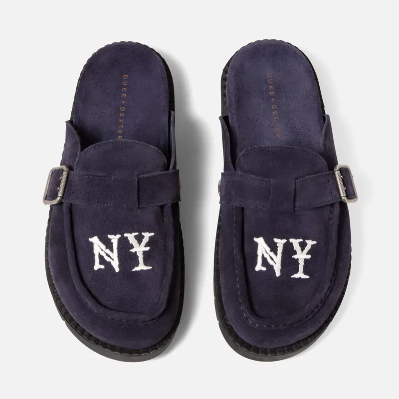 Winston Ny Navy Suede Mule - Men's 1