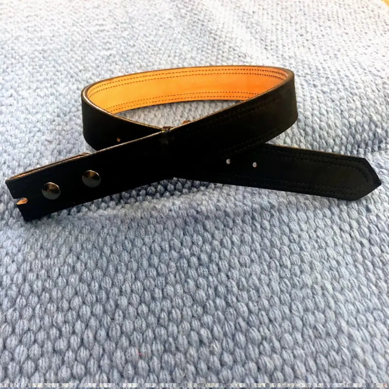 Wire Horse Women's Or Youth Ultrasuede Black Western Show Belt - 1.25 Inch 1