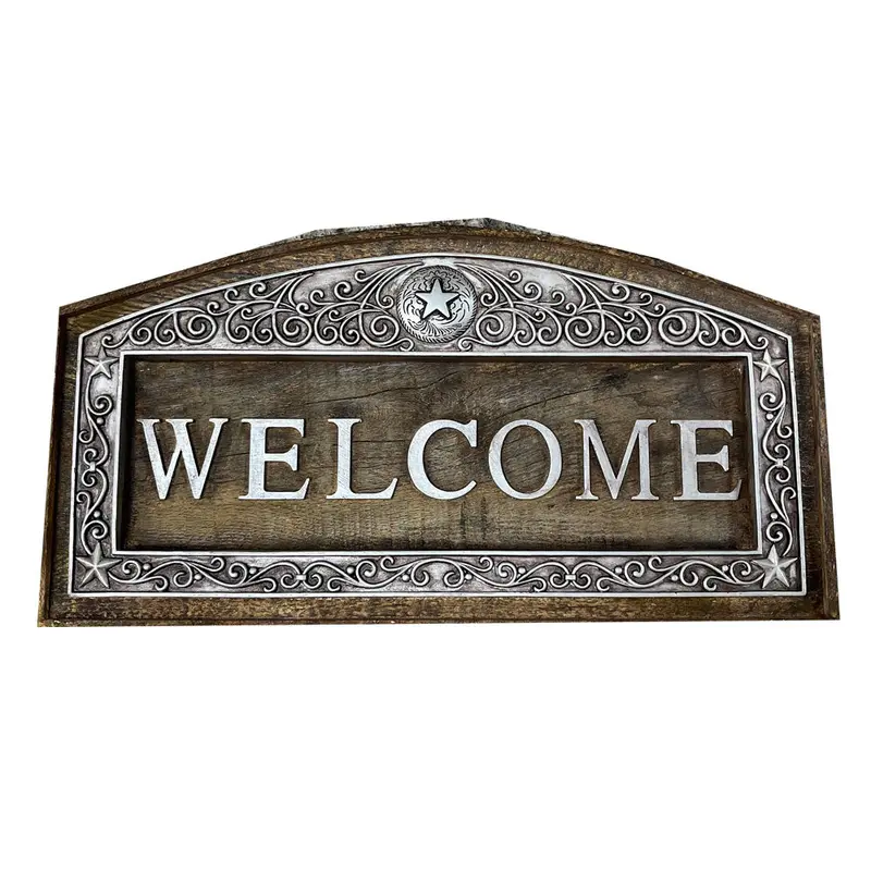 Ws170 Montana Silversmiths Welcome Sign 1