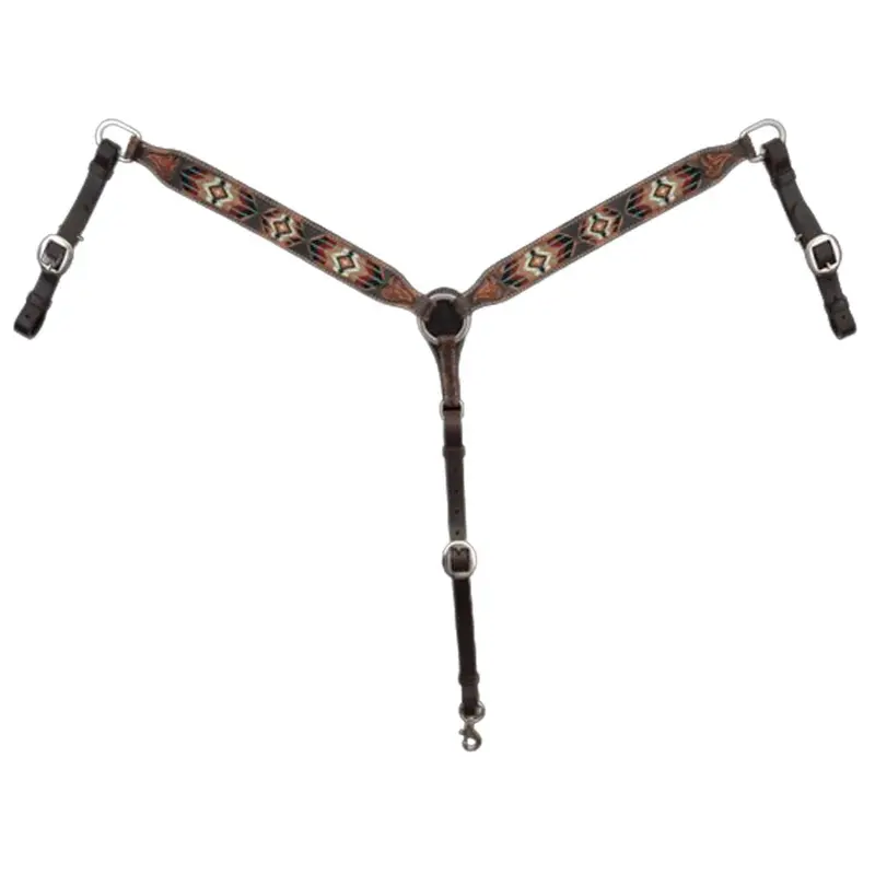 X4116-600V Circle Y Sunset Southwestern Beaded Breast Collar 1