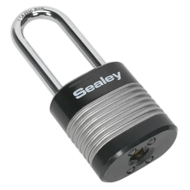 Zinc Coated Steel Body Padlock Long Shackle 44Mm 1
