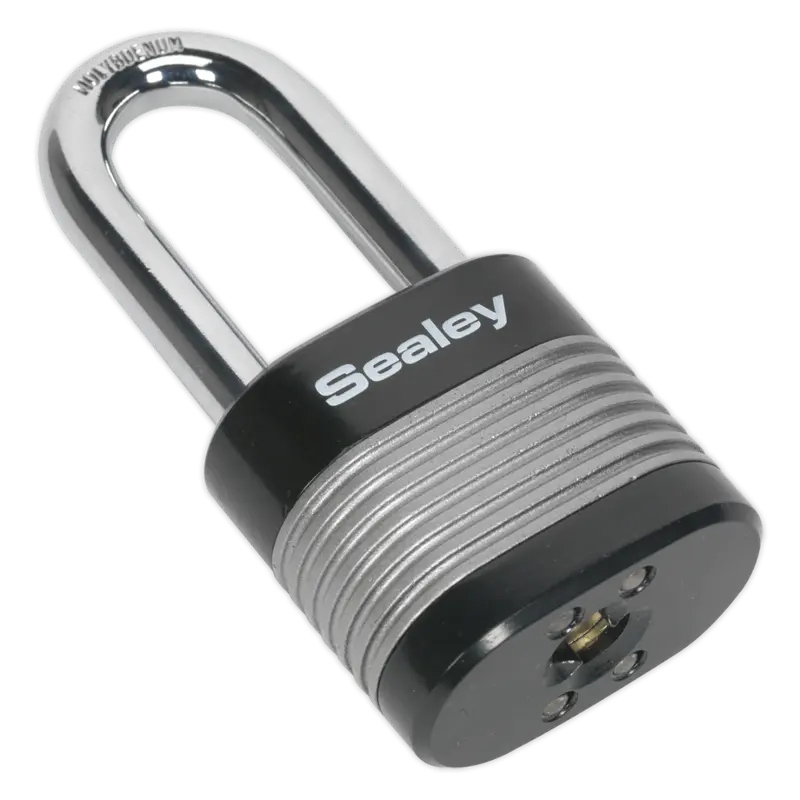 Zinc Coated Steel Body Padlock Long Shackle 50Mm 1