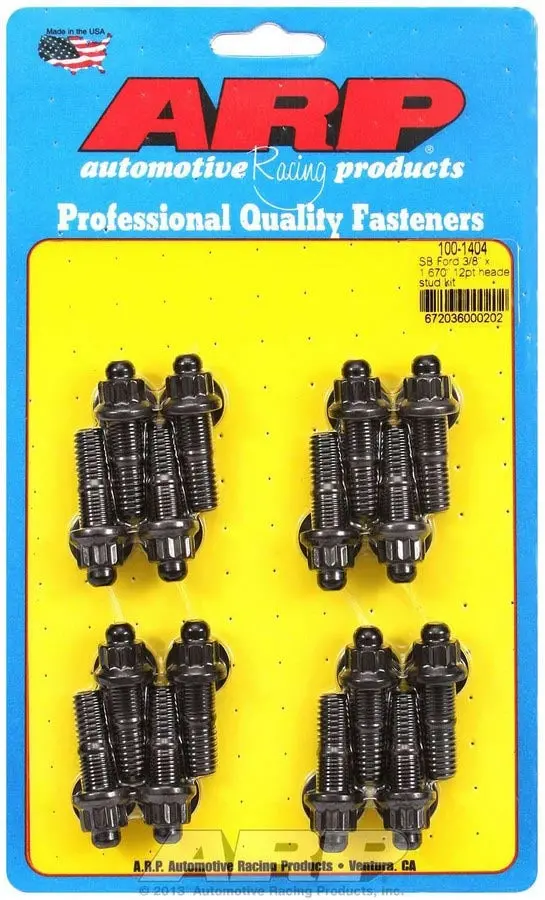 Arp 100-1404 12-Point Header Stud Kit – 3/8" X 1.670" Overall Length (16 Pcs) 1