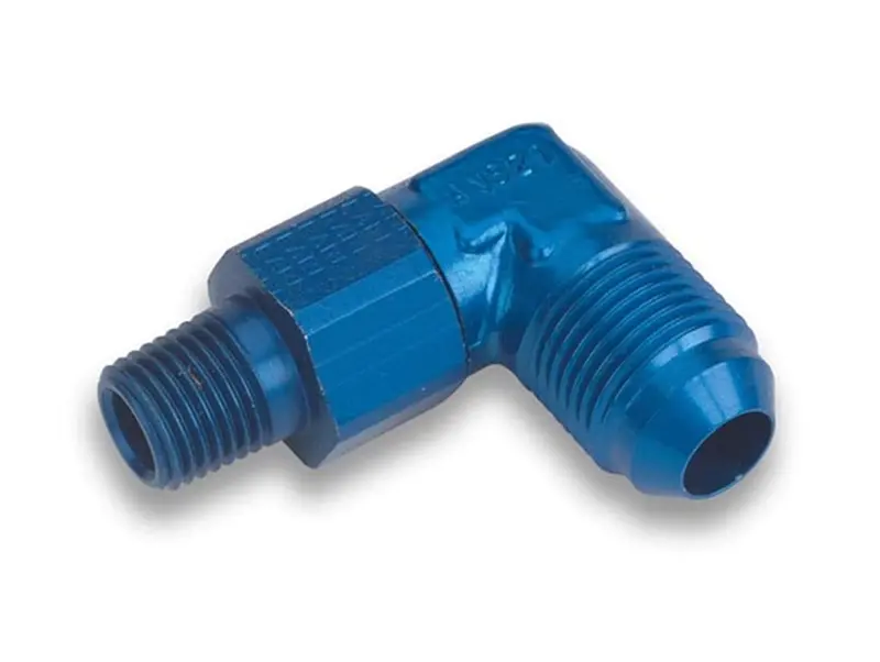 Earl'S 922108Erl 90-Degree Aluminum An-To-Npt Adapter Fitting 1