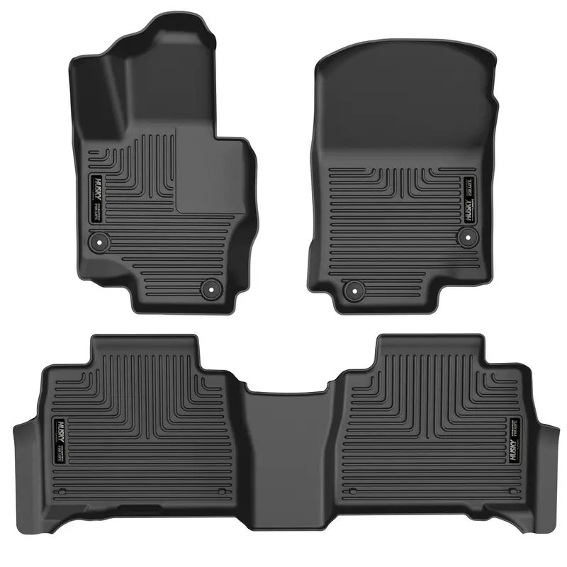 Husky Liners 95491 Custom-Fit Front & Second-Row Floor Liners – All-Weather Protection 1