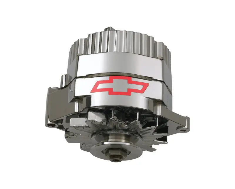 Proform 80-Amp Gm-Style 1-Wire Alternator – Chrome-Finished Replacement With Bowtie Logo 1