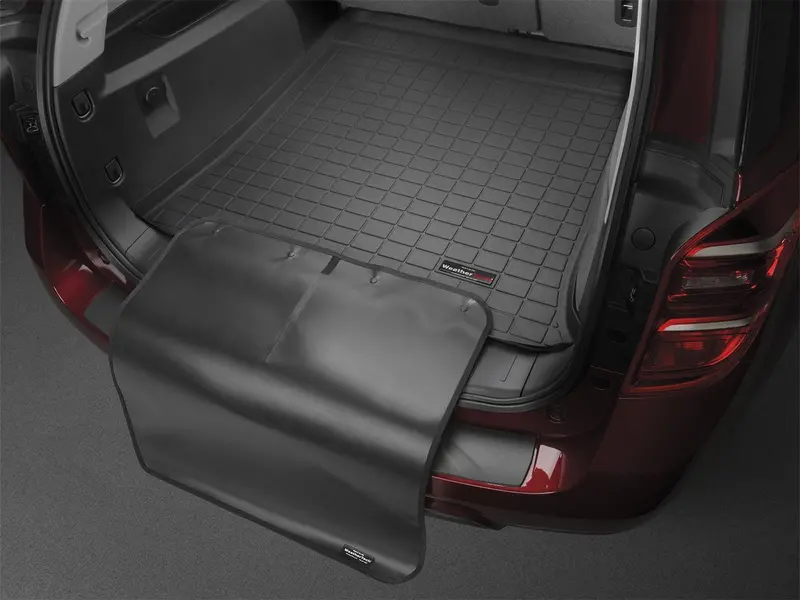 Weathertech 411094Sk Tan Cargo Liner With Rear Bumper Protector For Third-Row Seating 1